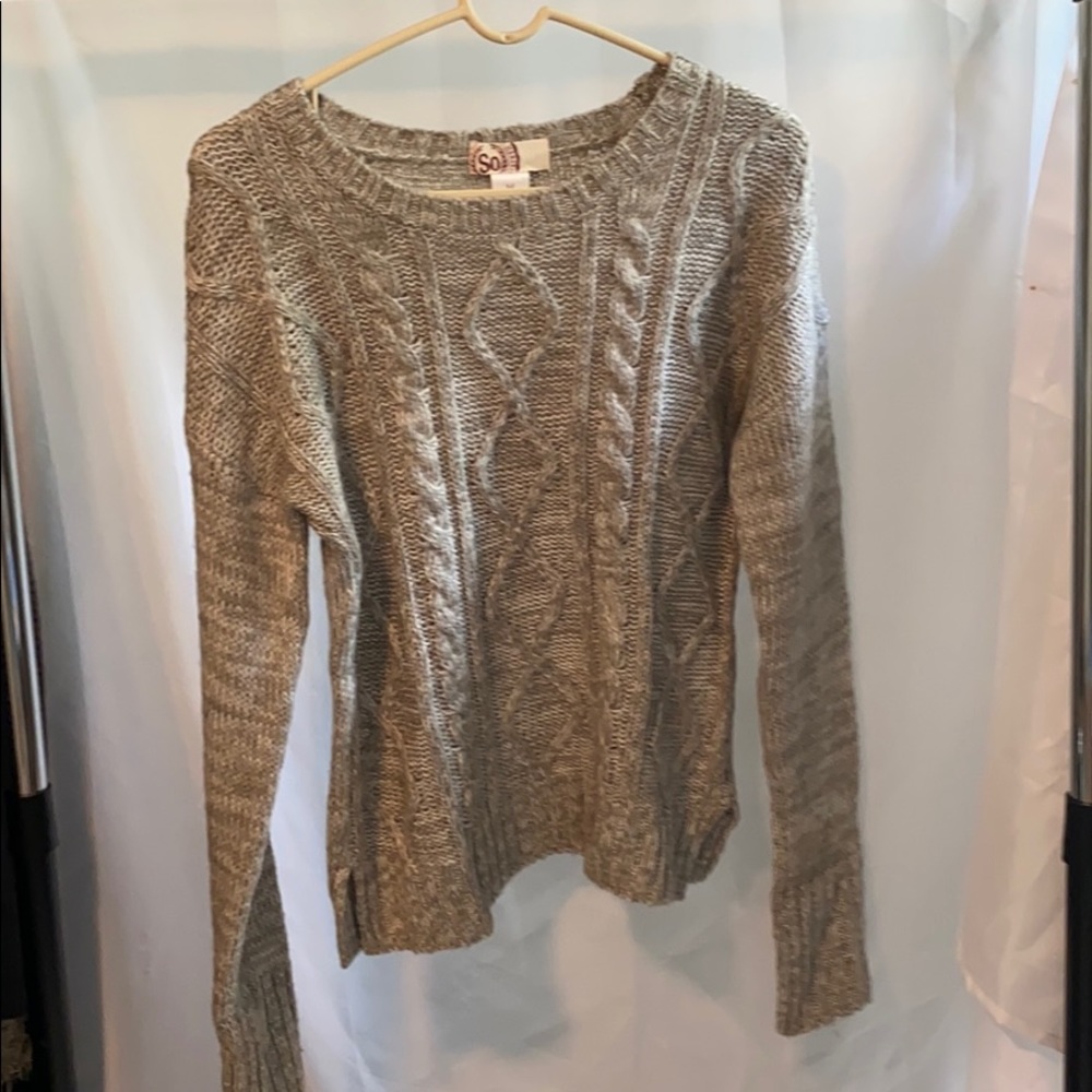 Cable knit sweater